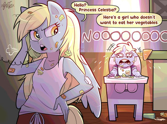 amber_eyes anthro band-aid bandage bodily_fluids clothing crying dialogue duo electronics female food greeting high_chair horn phone shirt tank_top tears text topwear wings xconitox friendship_is_magic hasbro my_little_pony mythology derpy_hooves_(mlp) dinky_hooves_(mlp) equid equine mammal mythological_creature mythological_equine pegasus unicorn compression_artifacts english_text hi_res daughter_(lore) mother_(lore) mother_and_child_(lore) mother_and_daughter_(lore) parent_(lore) parent_and_child_(lore) parent_and_daughter_(lore)