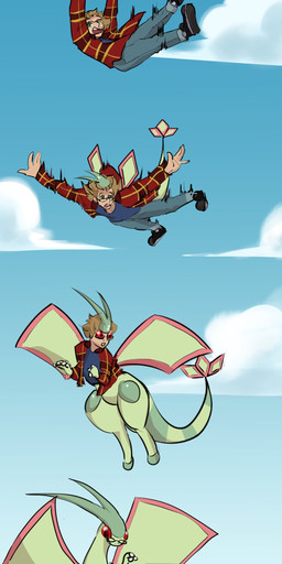 bottomwear clothing cloud eyewear falling feral footwear glasses green_body growth human_to_feral male outside pants shoes solo species_transformation tail tail_growth transformation transformation_sequence wing_growth wings dimitriahn nintendo pokemon flygon generation_3_pokemon human mammal pokemon_(species) 1:3 2025 absurd_res digital_media_(artwork) hi_res sequence