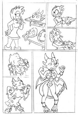 6_panel_comic anthro female forced forced_transformation goo_transformation oblivious simple_background solo species_transformation store transformation white_background vytz activision mythology sega sonic_the_hedgehog_(series) spyro_the_dragon amy_rose cynder dragon eulipotyphlan hedgehog mammal mythological_creature mythological_scalie scalie 2023 comic hi_res monochrome sketch