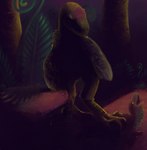 claws distress dominant dramatic feet painting peril step stepping stomping talons toes kmcallah avian bird dakotaraptor dinosaur dromaeosaurid prehistoric_species reptile scalie theropod hi_res