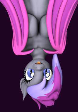 anthro bat_wings blep breasts cleavage clothed clothing female hanging_by_tail hanging_upside_down looking_at_viewer membrane_(anatomy) membranous_wings solo tail tongue tongue_out upside_down using_wings wing_hug wings rainium hasbro my_little_pony juneau_(rainium) bat_pony equid mammal 3d_(artwork) digital_media_(artwork) hi_res source_filmmaker_(artwork)
