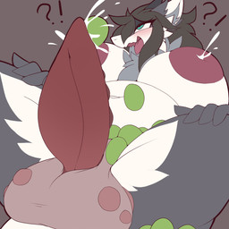 ahegao animal_genitalia animal_penis anthro areola balls belly big_areola big_balls big_belly big_breasts big_butt big_penis bodily_fluids breasts butt cock_parasite cum cumshot curvy_figure egg ejaculation erection fur genital_fluids genitals gynomorph huge_balls huge_belly huge_breasts huge_penis hyper hyper_balls hyper_belly hyper_breasts hyper_genitalia hyper_penis infestation interrobang intersex inverted_nipples lactating looking_pleasured navel nipples nude open_mouth orgasm oviposition parasite parasitic_penis penile_oviposition penile_ovipositor penis simple_background smile solo thick_thighs tongue tongue_out voluptuous wide_hips sepiruth mammal 1:1 2020 hi_res