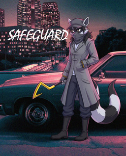 alternate_universe anthro black_hair boots cane clothing coat female fingerless_gloves footwear gloves hair hand_in_pocket handwear iceburni long_hair mask noise_filter photo_background pockets raccoon_tail shoes solo text title topwear trenchcoat vehicle third-party_edit drive_(movie) sly_cooper_(series) sony_corporation sony_interactive_entertainment sucker_punch_productions fan_character sylax_(koopa990) mammal procyonid raccoon english_text mixed_media photography_(artwork)