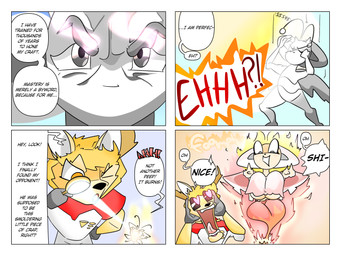 anthro burning dialogue duo female gender_transformation harlee_hotshot light light_beam magnifying_glass male snap_zap squinted_eyes sunbeam sunlight text transformation andetheslayer arthropod deer insect lepidopteran mammal moth new_world_deer reindeer 4:3 absurd_res comic english_text hi_res