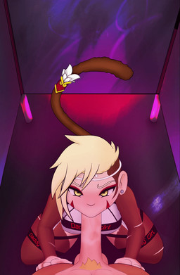 angry anthro anthro_on_anthro anthro_penetrated anthro_penetrating anthro_penetrating_anthro anthro_pov balls bathroom blonde_hair bouncing_balls deep_throat duo erection fellatio female female_penetrated first_person_view genitals hair looking_at_viewer male male/female male_penetrating male_penetrating_female male_pov oral oral_penetration penetrating_pov penetration penile penile_penetration penis public_restroom raised_tail restroom_stall scar sex tail yellow_eyes yokogami haplorhine mammal monkey primate 2d_animation animated hi_res motion_tweening