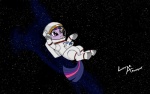 astronaut english_text equine female feral floating friendship_is_magic happy helmet horse lunar_apologist my_little_pony pony sci-fi simple_background smile solo space spacesuit stars text twilight_sparkle_(mlp) zero_gravity
Rating: Safe
Score: 0
User: Anomynous
Date: June 14, 2011