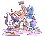 anthro bisexual_female female female/female ffm ffm_threesome group group_sex male male/female nipples sex threesome trio andybunny tiny_toon_adventures warner_brothers babs_bunny buster_bunny fifi_la_fume lagomorph leporid mammal mephitid rabbit skunk