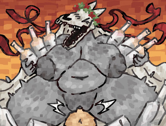 anthro anthro_penetrated areola belly big_areola big_belly big_breasts blush blush_lines bodily_fluids bone bottle breasts container cowgirl_position drunk drunk_sex duo emanata empty_bottle eyes_closed female female_on_human female_on_top female_penetrated first_person_view flower flower_crown flying_sweatdrops freckled_breasts freckled_shoulders freckles from_front_position glass_bottle grey_areola grey_body head_wreath holding_bottle holding_container holding_object holidays horse_skull huge_areola human_on_anthro human_penetrating human_penetrating_anthro human_penetrating_female human_pov interspecies larger_female looking_pleasured male male/female male_on_anthro male_penetrating male_penetrating_anthro male_penetrating_female male_pov mostly_nude motion_lines mouth_closed on_bottom on_top orange_background penetrating_pov penetration penile penile_penetration penis_in_vagina plant ribbons sex simple_background size_difference skull skull_head smaller_male substance_intoxication sweat sweatdrop thick_thighs tremble_spikes vaginal vaginal_penetration veil wine_bottle scaliescum christmas mari_lwyd equid equine human mammal aliasing digital_media_(artwork)