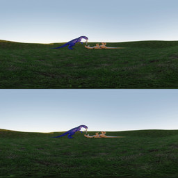 animal_genitalia anthro anus balls blue_eyes claws collar collar_only dangling digitigrade feet female feral first_person_view foot_in_mouth fur genitals grass grey_body grey_fur group half-erect imminent_vore light lying male mouth_shot nude on_back open_mouth orange_body outside penis penis_tip plant plantigrade purple_body scales sheath sky sunlight tail teeth toe_claws tongue trio upside_down vulva white_body white_fur touchmybelch calixto_(modeler) jinnoaka_(modeler) dennis_(calixto) canid canine canis dinosaur interceptor mammal prehistoric_species reptile saurischian scalie theropod wolf 1:1 3d_(artwork) 3d_animation absurd_res animated digital_media_(artwork) hi_res huge_filesize loop no_sound short_playtime stereogram video
