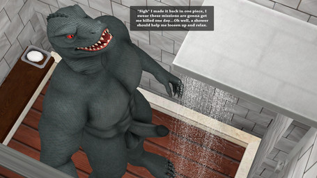 abs anthro balls bathing bathroom biped erection feet genitals glans humanoid_feet humanoid_genitalia humanoid_penis male male_anthro muscular muscular_anthro muscular_male nude nude_anthro nude_male pecs penis plantigrade red_eyes shower shower_room showering solo text meteorsmash okamical_(modeler) epic_games fortnite thunder_(fortnite) komodo_dragon lizard monitor_lizard reptile scalie 16:9 3d_(artwork) 4k absurd_res digital_media_(artwork) english_text hi_res widescreen