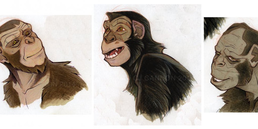 anthro black_body black_fur brown_body brown_fur fur hair male open_mouth teeth tongue year paradoxagent ape chimpanzee haplorhine mammal pan_(genus) primate 2014 archived_source multiple_images watermark