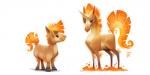 2:1 ambiguous_gender angry black_eyes digital_media_(artwork) digital_painting_(artwork) duo equid equine feral fire flaming_hair flaming_mane flaming_tail generation_1_pokemon horn mammal nintendo piper_thibodeau pokemon pokemon_(species) ponyta pseudo_hair pseudo_mane rapidash simple_background smile tail white_background