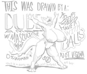 anthro areola big_breasts breasts female genitals nude raised_arms simple_background solo text vulva its_mattress aquatic fish humanoid scalie shark unspecified greyscale monochrome