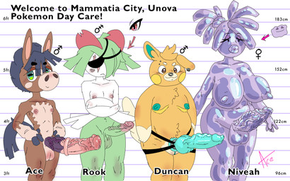 ace_the_mudbray ambiguous_gender andromorph animal_genitalia animal_penis anthro big_breasts big_nipples breasts dildo ear_piercing equine_genitalia equine_penis erection eye_patch eye_scar eyebrow_piercing eyeshadow eyewear facial_piercing facial_scar female femboy genitals group gynomorph intersex knot knotted_penis larger_female lineup lips makeup male mastectomy_scar nipples nose_piercing nose_ring penis piercing presenting presenting_penis prostitution puffy_nipples ring_piercing scar sex_toy short_male size_difference slime strapon text thick_lips vein veiny_penis tsunderace nintendo pokemon asinus ditto_(pokemon) donkey equid equine generation_1_pokemon generation_3_pokemon generation_7_pokemon generation_9_pokemon goo_creature horse kirlia mammal mudbray pawmo pokemon_(species) 16:10 english_text hi_res widescreen trans_(lore) trans_man_(lore) trans_woman_(lore)