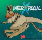 anthro breasts claws female finger_claws genitals green_background green_body green_scales lying nipples non-mammal_breasts non-mammal_nipples nude on_side patreon_logo pose presenting presenting_pussy pussy scales simple_background solo tail text toe_claws interxpecial jurassic_park patreon universal_studios dilophosaurid dilophosaurus dinosaur prehistoric_species reptile scalie theropod pinup url