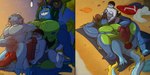2_penises anal anal_penetration animal_genitalia anthro beach crouching diphallism fellatio gangbang genital_slit genitals group group_sex hair high-angle_view humanoid_genitalia humanoid_penis internal long_hair low-angle_view lying male male/male masturbation multi_genitalia multi_penis nude on_back oral outside penetration penile penis public reverse_gangbang sex sex_on_the_beach short_hair sitting size_difference three-quarter_view threesome trio iwtbat mythology bakunawa bangus dragon fish humanoid marine milkfish mythological_creature mythological_scalie scalie 2025 2:1 absurd_res comic digital_media_(artwork) hi_res shaded