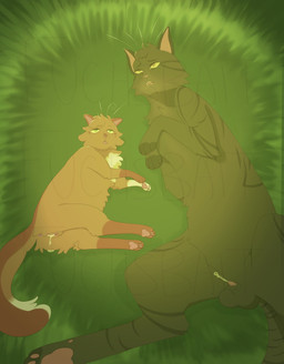 adolescent adult_on_adolescent adult_on_young after_sex age_difference animal_genitalia animal_penis anus balls belly bodily_fluids brown_body brown_fur cum cum_in_vagina cum_inside cum_on_self duo erection feline_genitalia feline_penis female feral fur genital_fluids genitals grass green_eyes larger_male looking_pleasured lying male male/female older_male on_back on_ground on_side open_mouth orange_body orange_fur outside penile_spines penis plant simple_background size_difference smaller_female spread_legs spreading striped_body striped_fur stripes tail teeth vaginal vulva whiskers white_belly yellow_eyes young younger_female soldogcat1974 warriors_(book_series) dustpelt_(warriors) squirrelstar_(warriors) domestic_cat felid feline felis mammal 2025 digital_media_(artwork) hi_res