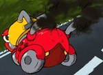 cannon car exhaust_pipe exhaust_smoke exhaust_vent fart fart_cloud fart_fetish farting_at_viewer machine ranged_weapon shy vehicle weapon gunmouth yonnixart gunbound roan_(gunbound) living_machine living_vehicle hi_res