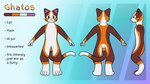 4_toes 5_fingers anthro black_eyes blue_background brown_body brown_fur color_swatch feet fingers front_view fur gradient_background list male orange_body orange_fur pink_ears pink_nose purple_background rear_view side_view simple_background solo t-pose tail text toes white_body white_fur ghatos ghatos_(ghatos) calico_cat domestic_cat felid feline felis mammal 16:9 4k absurd_res colored english_text hi_res model_sheet widescreen