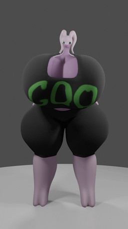 anthro big_breasts big_butt black_clothing breasts butt clothing female green_eyes hand_on_hip horn huge_breasts hyper hyper_breasts purple_body shirt small_head tail text text_on_clothing text_on_shirt text_on_topwear topwear darkdraketom mythology nintendo pokemon dragon generation_6_pokemon goodra mythological_creature mythological_scalie pokemon_(species) scalie 3d_(artwork) animated blender_(artwork) digital_media_(artwork) english_text turntable_(animation)