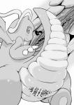 2014 <3 bald barefoot blush butt censored claws cloaca close-up dragon dragonite female feral happy hi_res horn krona looking_at_viewer looking_back monochrome nintendo nude plain_background pokémon presenting presenting_hindquarters raised_arm scalie shadow sharp_claws shiny smile solo standing video_games white_background
Rating: Explicit
Score: 8
User: forkU
Date: January 20, 2014