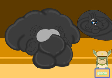 anthro belly belly_overhang big_belly big_butt big_cheeks big_moobs black_eyewear black_glasses blobby blue_eyes bottomless butt chubby_cheeks close-up clothed clothing eyewear glasses green_nose grey_body grey_clothing grey_ears grey_hair grey_hoodie grey_topwear hair hoodie huge_belly huge_butt huge_cheeks huge_moobs huge_thighs hyper hyper_belly hyper_butt hyper_cheeks hyper_moobs hyper_thighs immobile logo male moobs morbidly_obese morbidly_obese_anthro morbidly_obese_male obese obese_anthro obese_male open_mouth open_smile overweight overweight_anthro overweight_male pink_mouth sitting smile solo text thick_thighs topwear topwear_only weight_gain glacioelfudido nintendo pokemon reathe_(character) generation_8_pokemon lagomorph leporid mammal pokemon_(species) rabbit raboot 2025 alternate_version_at_source artist_logo artist_name colored digital_media_(artwork) hi_res shaded watermark