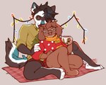 dating duo female holidays love male male/female romantic romantic_couple junebuq christmas misby soy_(sylasdoggo) 2020