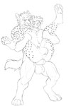 anal anal_penetration animal_genitalia animal_penis anthro bedroom_eyes canine_genitalia canine_penis digitigrade duo genitals holding_partner humanoid_genitalia humanoid_penis knot leg_grab licking licking_lips male male/male muscular muscular_anthro muscular_male narrowed_eyes penetration penis plantigrade raised_leg rough_sex seductive sex tongue leon_cheetah leon_(leon_cheetah) canid canine cheetah felid feline mammal hi_res monochrome sketch