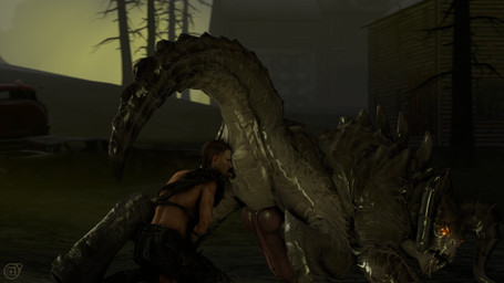 all_fours anal animal_genitalia animal_penis anthro anus armor ass_up backsack balls bestiality big_penis bodily_fluids butt claws clothed clothing doggystyle duo erection fangs feral from_behind_position genital_slit genitals horn human_on_anthro human_on_feral human_rimming_feral interspecies knot larger_male licking male male/male male_on_feral masturbation nude oral outside penis rear_view rimming saliva semi-anthro sex size_difference smaller_male tail teeth tongue tongue_out averyhyena fallout microsoft raider_(fallout) deathclaw human lizard mammal monster reptile scalie 16:9 2017 3d_(artwork) digital_media_(artwork) hi_res source_filmmaker_(artwork) widescreen