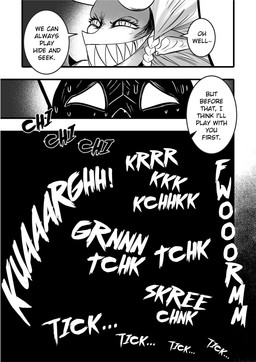 ambiguous_gender anthro bodily_fluids destruction dialogue evolved_raptora fancomic female group horn long_ears mad_underdog_cerberus monster_girl_(genre) multi_head offscreen_destruction sharp_teeth sinister_smile sweat sweatdrop teeth text trio underdog_men worried worried_look saizuart european_mythology greek_mythology mythology one-punch_man one_(manga) raptora animal_humanoid canid canid_demon canine canis cerberus demon dobermann domestic_dog hellhound humanoid lizard_humanoid mammal monster mythological_canine mythological_creature pinscher reptile reptile_humanoid robot_anthro scalie scalie_humanoid comic english_text hi_res