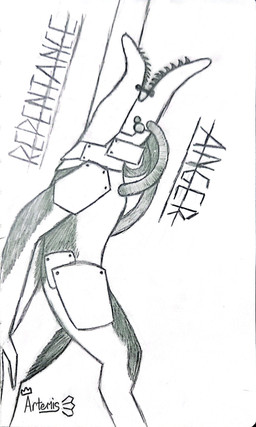 ambiguous_gender anthro armor_plates fur solo standing text tube artemis_the_bird mythology trench_crusade war_wolf_assault_beast canid canine mammal monster mythological_canine mythological_creature werecanid werecanine werecreature werewolf 3:5 absurd_res english_text hi_res