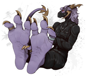 3_toes angry anthro barefoot bdsm bondage bound captured claws clothed clothing collar countershade_feet countershading cuff_(restraint) digit_ring feet foot_fetish foot_focus fully_bound gag hair horn jewelry latex latex_clothing latex_skinsuit leather leather_clothing leather_cuffs legs_up male muzzle_(object) paws plantigrade restraints ring simple_background sitting skinsuit soles solo straitjacket submissive submissive_male tail tight_clothing toe_claws toe_ring toes kredri mythology alvin_(ilovefeetandpaw) dragon mythological_creature mythological_scalie reptile scalie