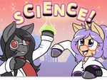 black_hair eyewear fur goggles grey_body grey_fur hair horn ponytail purple_hair text ketirz hasbro my_little_pony mythology fan_character equid equine mammal mythological_creature mythological_equine unicorn 4:3 animated short_playtime