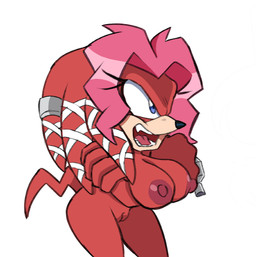 angry areola blue_eyes breasts colorized_edit eyelashes female fur genitals hair nipples open_mouth pink_hair red_body red_fur simple_background solo standing tail vulva white_background guillion third-party_edit archie_comics sega sonic_the_hedgehog_(archie) sonic_the_hedgehog_(comics) sonic_the_hedgehog_(series) lien-da echidna mammal monotreme colored