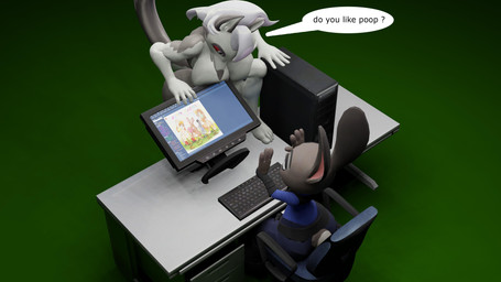 anthro big_breasts breasts computer electronics feces female female/female monitor scatplay suicune_queen aeridiccore_(modeler) disney e621 hellaverse helluva_boss zootopia judy_hopps loona_(helluva_boss) canid canine canis lagomorph leporid mammal rabbit wolf 16:9 3d_(artwork) 4k absurd_res digital_media_(artwork) e621_post_recursion hi_res widescreen