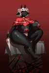 anthro belly breasts butt female horn hyper nipples solo transformation farodor cult_of_the_lamb massive_monster_(studio) lamb_(cult_of_the_lamb) bovid caprine mammal sheep absurd_res hi_res