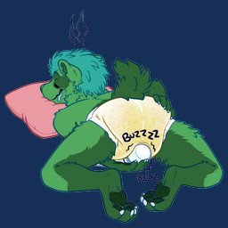 4_toes 5_fingers anthro arm_tuft aroused aroused_smile back_tuft bodily_fluids bolt_emanata butt cheek_tuft claws closed_smile clothed clothing diaper diaper_fetish diaper_focus diaper_masturbation diaper_only diaper_use dripping drooling elbow_tuft emanata eyebrows eyes_closed facial_markings facial_tuft feet finger_claws fingers fluffy fluffy_tail foot_tuft full_diaper fur fur_tuft furry_tail genital_fluids glistening glistening_bodily_fluids glistening_diaper glistening_nose glistening_saliva green_arms green_body green_ears green_eyebrows green_face green_feet green_fur green_hands green_inner_ear green_inner_ear_fluff green_legs green_markings green_neck green_nose green_pawpads green_paws green_snout green_tail green_tuft hair hand_on_butt handpaw head_markings head_on_pillow hindpaw hitachi_magic_wand inner_ear_fluff leg_tuft looking_pleasured lying male markings masturbation motion_lines motion_outline mouth_closed neck_tuft on_front onomatopoeia pawpads paws pillow pink_pillow quivering_lips saliva saliva_drip saliva_string seam_(sewing) sex_toy short_tail shoulder_tuft simple_background slicked_back_hair smile solo sound_effects steam_lines tail teal_hair text thigh_tuft toe_claws toes topless toying_self transparent_background tuft unclean_diaper urine used_diaper vibrator vibrator_on_diaper wand_vibrator wearing_diaper wet_diaper white_claws white_diaper white_finger_claws white_toe_claws white_vibrator crepepup buzz tacoma_adams badger mammal mustelid musteline 1:1 alpha_channel colored digital_drawing_(artwork) digital_media_(artwork)