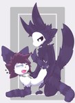 anthro bodily_fluids clothing cum duo genital_fluids genitals latex latex_clothing latex_skinsuit liquid_latex male male/male penis skinsuit tight_clothing furroneta changed_(video_game) lin_(changed) puro_(changed) felid feline mammal 2025 absurd_res hi_res