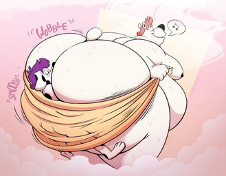 anthro big_butt blush butt drying duo huge_butt male male/male musical_note musical_symbol oblivious overweight sex shower smothering standing steam stuck symbol towel slushbear slush_(slushbear) bear canid canine canis dalmatian domestic_dog mammal polar_bear ursine hi_res