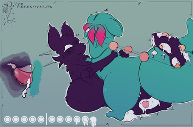 ambiguous_fluids ambiguous_gender ambiguous_on_bottom ambiguous_penetrated ambiguous_penetration animal_genitalia animal_penis blue_body blush blush_lines bodily_fluids cheek_tuft chest_tuft cum cum_in_tail cum_inside duo erection external_gills eyes_closed facial_tuft feral feral_on_feral feral_penetrated feral_penetrating fluffy food_pips_(rain_world) fur gameplay_mechanics gem genital_fluids genitals gills gui hand_on_back hand_on_chest hunger_bar improvised_sex_toy internal long_tail looking_at_another looking_at_partner male male/ambiguous male_on_top male_penetrating narrowed_eyes null on_bottom on_top orgasm pawpads pearl_(gem) pearl_(rain_world) pearl_beads penetration penis penis_in_tail purple_body purple_fur sex sex_toy simple_background spread_legs spreading tail tail_coil tail_fetish tail_play tail_sex tapering_penis tapering_tail tears tears_of_pleasure thick_tail toying_partner tremble_spikes tuft user_interface x-ray_view namaport rain_world videocult rivulet_(rain_world) spearmaster_(rain_world) slugcat hi_res