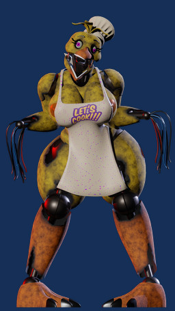 3_toes anthro apron apron_only areola beak big_breasts breasts chef_hat clothing dirty eyelashes feet female hat headgear headwear machine nipples non-mammal_breasts non-mammal_nipples open_mouth orange_beak purple_eyes red_areola red_nipples simple_background solo standing talons teeth text text_on_clothing thick_thighs toes toothed_beak transparent_background white_apron white_clothing wide_hips wire yellow_body atumalaca atumalaca_(modeler) five_nights_at_freddy's five_nights_at_freddy's_2 scottgames withered_chica_(fnaf) animatronic avian bird chicken galliform phasianid robot robot_anthro 2025 3d_(artwork) 9:16 alpha_channel digital_media_(artwork) english_text full-length_portrait hi_res portrait