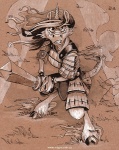 2013 armor female fight hooves horn kirin looking_at_viewer solo standing sword weapon weremagnus
Rating: Safe
Score: 4
User: HoboAssassin
Date: June 20, 2013
