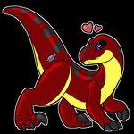 blue_eyes feral inflatable pool_toy red_body solo telegram_sticker symrea animate_inanimate dinosaur dromaeosaurid living_inflatable prehistoric_species reptile scalie theropod 1:1 alpha_channel