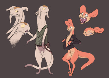 animal_genitalia balls bottomless clothed clothing duo fully_sheathed genitals male partially_clothed sheath mindkog jak_and_daxter naughty_dog sony_corporation sony_interactive_entertainment space_dandy daxter meow_(space_dandy) betelgeusian felid mammal mustelid ottsel absurd_res hi_res
