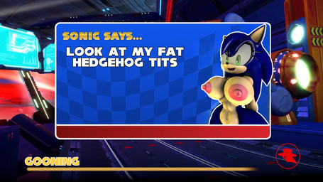 anthro big_breasts blue_body breasts crossgender female fur green_eyes hair nipples nude solo text boiboi9999 sega sega_superstars_series sonic_and_sega_all-stars_racing sonic_says_(meme) sonic_the_hedgehog_(series) sonic_the_hedgehog eulipotyphlan hedgehog mammal 16:9 3d_(artwork) 4k absurd_res digital_media_(artwork) english_text hi_res meme source_filmmaker_(artwork) widescreen