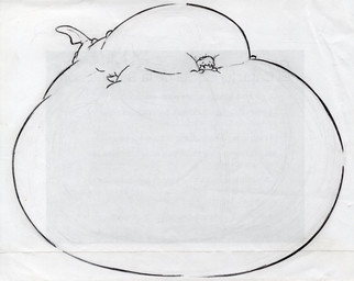 belly big_belly female huge_belly hyper hyper_belly overweight simple_background solo split_form shar0makai aquatic fish merfolk shark 2024 absurd_res hi_res sketch traditional_media_(artwork)
