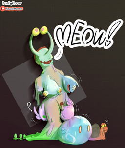 blowjob_face breasts eyestalks genitals goo_transformation oral penis slime species_transformation text transformation transformation_sequence dustyerror dragon_quest genshin_impact mihoyo nintendo pokemon square_enix the_legend_of_zelda chuchu ditto_(pokemon) generation_1_pokemon generation_2_pokemon generation_6_pokemon goo_creature goomy human magcargo mammal pokemon_(species) slime_(dragon_quest) slime_(genshin_impact) hi_res