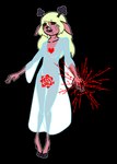 anthro antlers blood blood_drip bodily_fluids clothed clothing crying dripping female flower freckles horn mind_break open_mouth plant red_eyes red_nose ring rose_(flower) smile snowgrave solo spiked_ring symbolism tears anonymous_artist deltarune undertale_(series) noelle_holiday deer mammal new_world_deer reindeer 2025 alpha_channel digital_drawing_(artwork) digital_media_(artwork) flat_colors hi_res