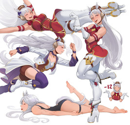 5_fingers 5_toes boots clothed clothed_female clothed_humanoid clothing dancer_outfit drop_kick ear_piercing eyes_closed feet female female_humanoid fingers footwear gesture gloves hair handwear high_heeled_boots high_heels long_hair open_mouth open_smile paw_pose piercing pose red_eyes running shoes shrug simple_background smile smug_face solo swimwear tail toes tongue tongue_out white_background white_clothing white_gloves white_hair white_handwear white_tail cheshirrr cygames uma_musume_pretty_derby gold_ship_(pretty_derby) animal_humanoid equid equid_humanoid humanoid mammal mammal_humanoid 2025 detailed digital_drawing_(artwork) digital_media_(artwork) hi_res multiple_images
