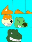 anthro anthro_to_feral blockage_(layout) canid canine comic compression_artifacts digital_media_(artwork) dinosaur fox fox_mccloud general_scales horizontal_blockage lust_penis male mammal microsoft_paint_(artwork) nintendo raver_roo reptile scalie six_frame_image solo species_transformation star_fox transformation